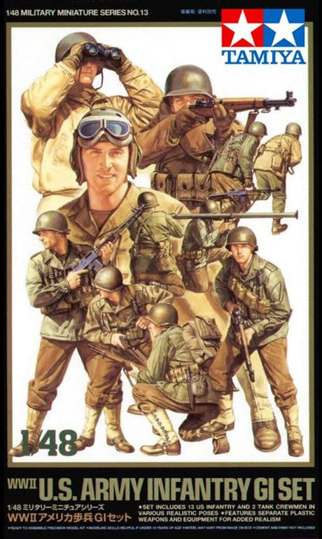 Tamiya 1/48 Us Infantry Gi Set Tamiya PLASTIC MODELS
