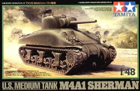 Tamiya 1/48 Us Medium Tank M4A1S Sherman Tamiya PLASTIC MODELS