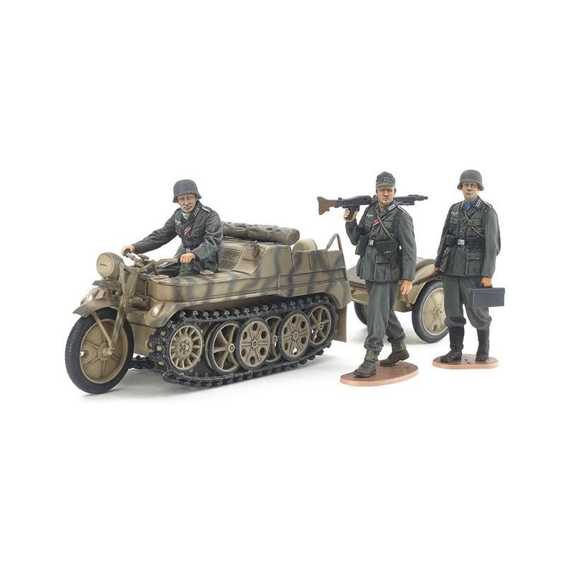Tamiya 35377 1/35 German Sd.Kfz.2 Kettenkraftrad (Mid-production) Plastic Model Kit Tamiya PLASTIC MODELS