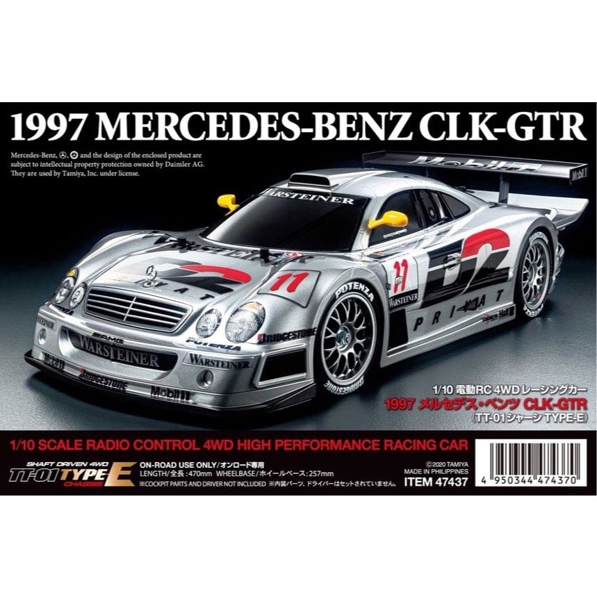 Tamiya 47437A 1997 Mercedes CLK-GTR TT01E RC Kit (No ESC) - Hobbytech Toys