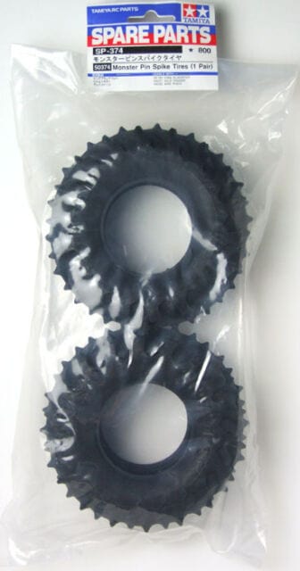 Tamiya 50374 Monster Pin Strike Tires (1 Pair) Tamiya RC CARS - PARTS