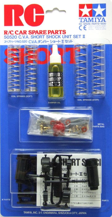 Tamiya 50520 CVA Short Shock Unit Set II (2 Shocks) Tamiya RC CARS - PARTS