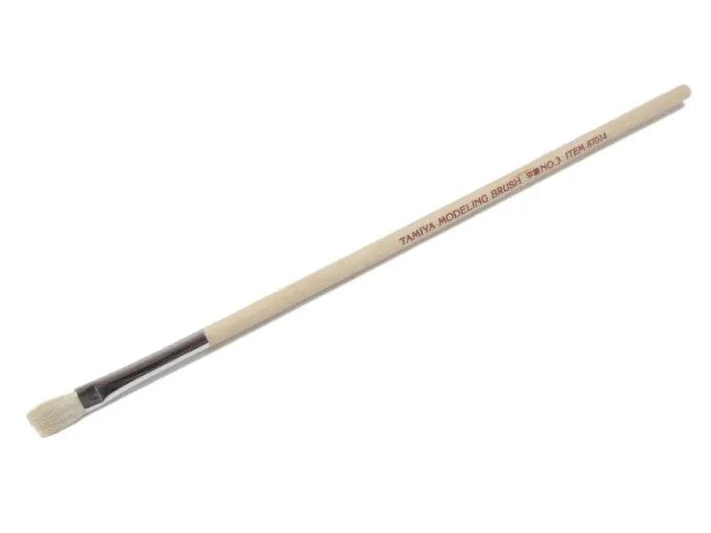 Tamiya 87014 Flat Brush No 3 Tamiya PAINT, BRUSHES & SUPPLIES