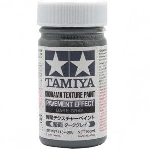 Tamiya 87115 Texture Paint Pavement Effect Dark Gray Tamiya PAINT, BRUSHES & SUPPLIES