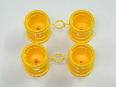 Tamiya 9335036 F&R Yellow Wheels For Lunch Box / Pumpkin (4) Tamiya RC CARS - PARTS