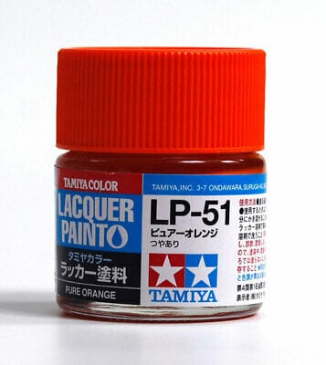 Tamiya Lp-51 Lacquer Paint Pure Orange Tamiya PAINT, BRUSHES & SUPPLIES