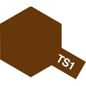 Tamiya TS-1 Spray Red Brown Tamiya PAINT, BRUSHES & SUPPLIES