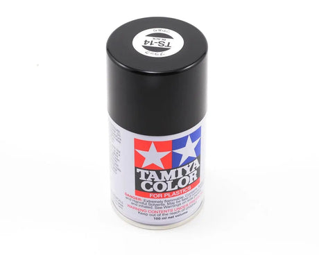 Tamiya TS-14 Spray Black Tamiya PAINT, BRUSHES & SUPPLIES