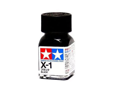 Tamiya X-1 Enamel Black Tamiya PAINT, BRUSHES & SUPPLIES