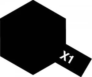 Tamiya X-1 Enamel Black Tamiya PAINT, BRUSHES & SUPPLIES