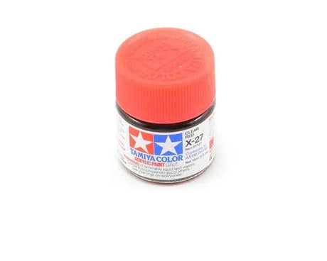Tamiya X-27 Acrylic Clear Red Tamiya PAINT, BRUSHES & SUPPLIES