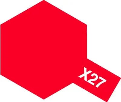 Tamiya X-27 Enamel Clear Red Tamiya PAINT, BRUSHES & SUPPLIES