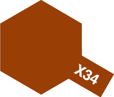 Tamiya X-34 Enamel Metallic Brown Tamiya PAINT, BRUSHES & SUPPLIES