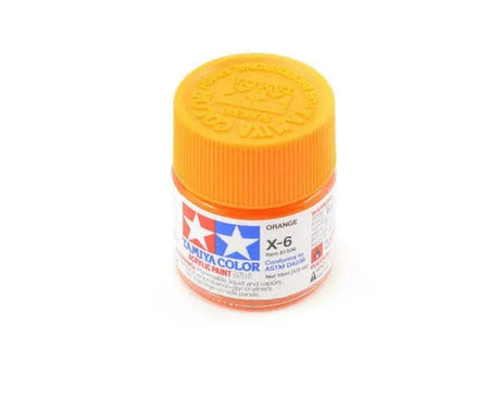 Tamiya X-6 Acrylic Orange Tamiya PAINT, BRUSHES & SUPPLIES