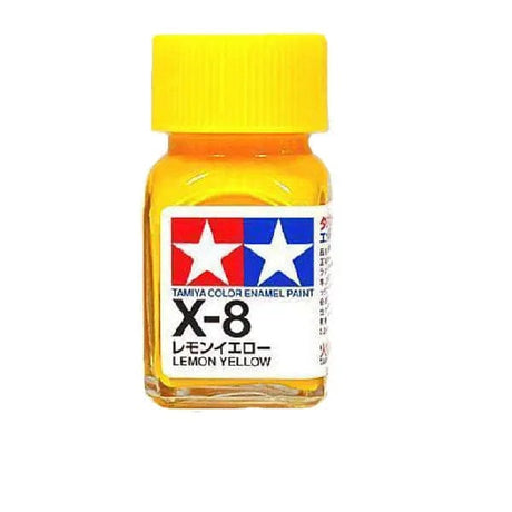 Tamiya X-8 Enamel Lemon Yellow Tamiya PAINT, BRUSHES & SUPPLIES