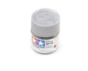 Tamiya XF-16 Acrylic Flat Aluminium Tamiya PAINT, BRUSHES & SUPPLIES