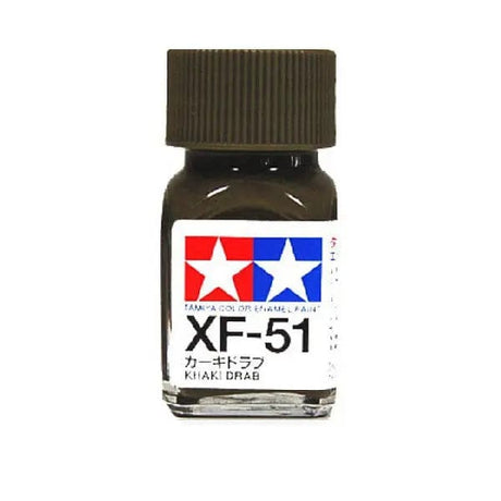 Tamiya XF-51 Enamel Flat Khaki Drab Tamiya PAINT, BRUSHES & SUPPLIES