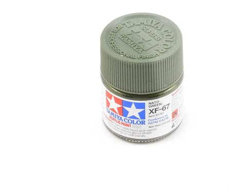 Tamiya XF-67 Acrylic Nato Green Tamiya PAINT, BRUSHES & SUPPLIES