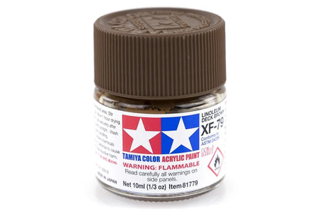 Tamiya XF-79 Acrylic Linoleum Deck Brown Tamiya PAINT, BRUSHES & SUPPLIES