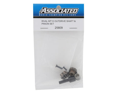 Team Associated 25809 Rival MT10 Outdrive Shaft and Pinion Set - Hobbytech Toys