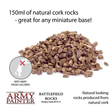Army Painter BF4117 Battlefield Rocks - Basing The Army Painter TRAINS - SCENERY