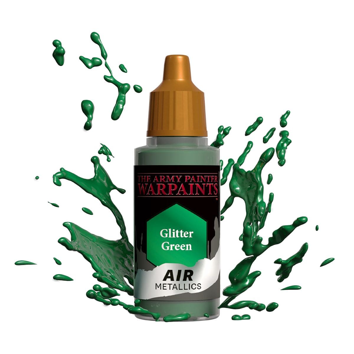 Army Painter AW1484 Warpaints Air Glitter Green 18ml - Hobbytech Toys