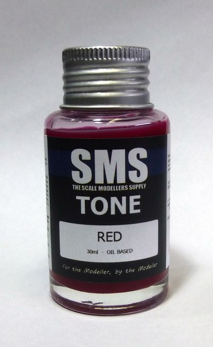 SMS TNE01 Tone (Filter Wash) Red 30ml Scale Modellers Supply PAINT, BRUSHES & SUPPLIES
