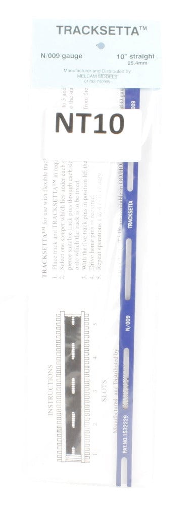 Tracksetta N 10 Straight Template Tracksetta TRAINS - N SCALE