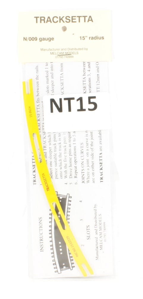 Tracksetta N 15 Radius Template Tracksetta TRAINS - N SCALE