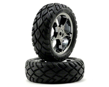 Traxxas 2479A Pre Mounted Anaconda Bandit Fronts Black 2 Traxxas RC CARS - PARTS
