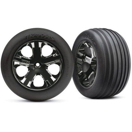 Traxxas 3771A Rustler Front Tires Mounted (2) Traxxas RC CARS - PARTS