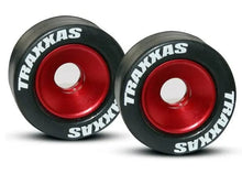 Traxxas 5186 Wheelie Bar Wheels Alum Red Anodized