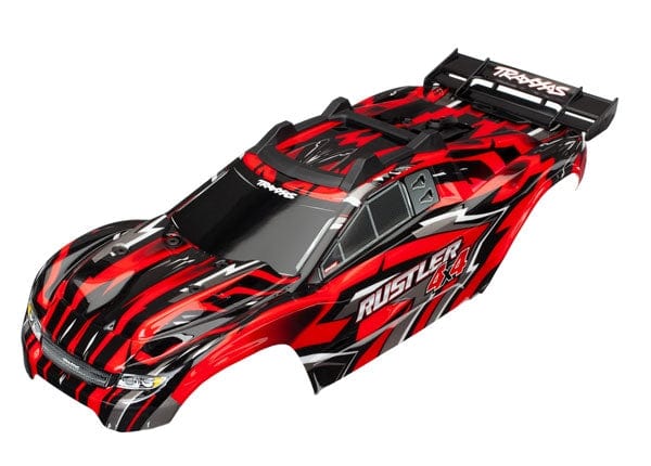 Traxxas 6718 Rustler 4x4 Body Pre Painted Red Traxxas RC CARS - PARTS