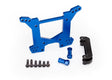 Traxxas 6738X Aluminum Rustler 4X4 Rear Shock Tower Blue Traxxas RC CARS - PARTS
