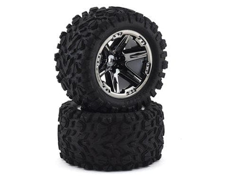 Traxxas 6773X Talon Ext 2.8in Pre-Mounted Tires Black Chrome (2) Traxxas RC CARS - PARTS