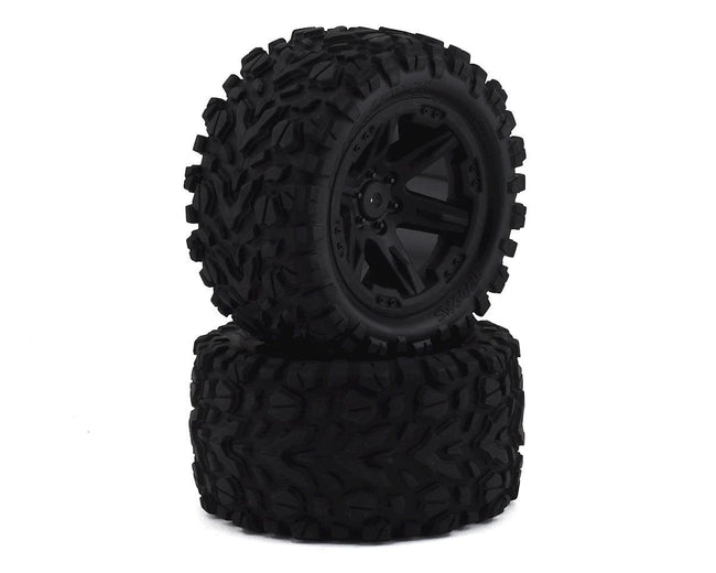 Traxxas 6774 Pre-Glued 2.8in Talon Extreme Tires On Black RXT Rims (2pcs)