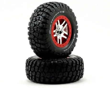Traxxas 6873R Pre Mounted Slash 4X4 Tires 2 Traxxas RC CARS - PARTS