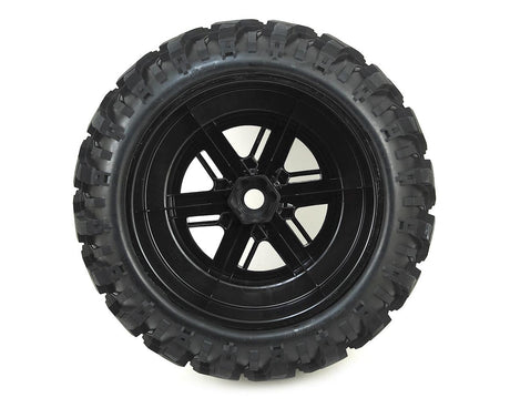 Traxxas 7772A X-Maxx Pre-Mounted Tires & Wheels Black Chrome (2pcs) Traxxas RC CARS - PARTS