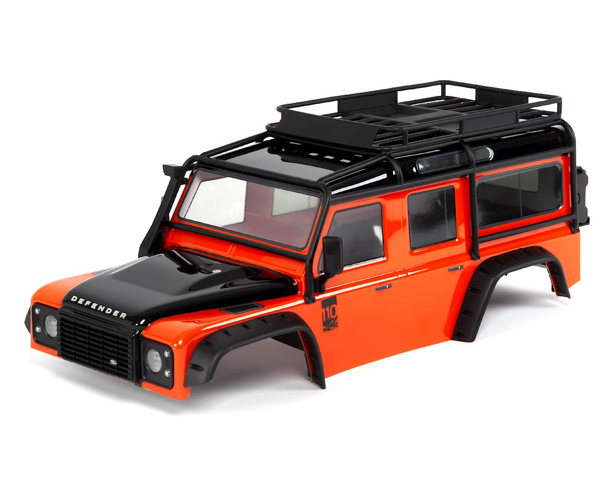 Traxxas 8011A TRX-4 Orange Land Rover Defender Pre-Painted Body w/Exocage Traxxas RC CARS - PARTS