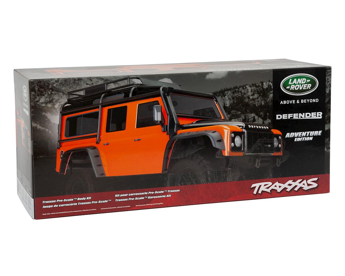 Traxxas 8011A TRX-4 Orange Land Rover Defender Pre-Painted Body w/Exocage Traxxas RC CARS - PARTS