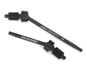 Traxxas 8062 TRX-4 Front Heavy Duty Machined Axle Shafts w/Input Gear (2)