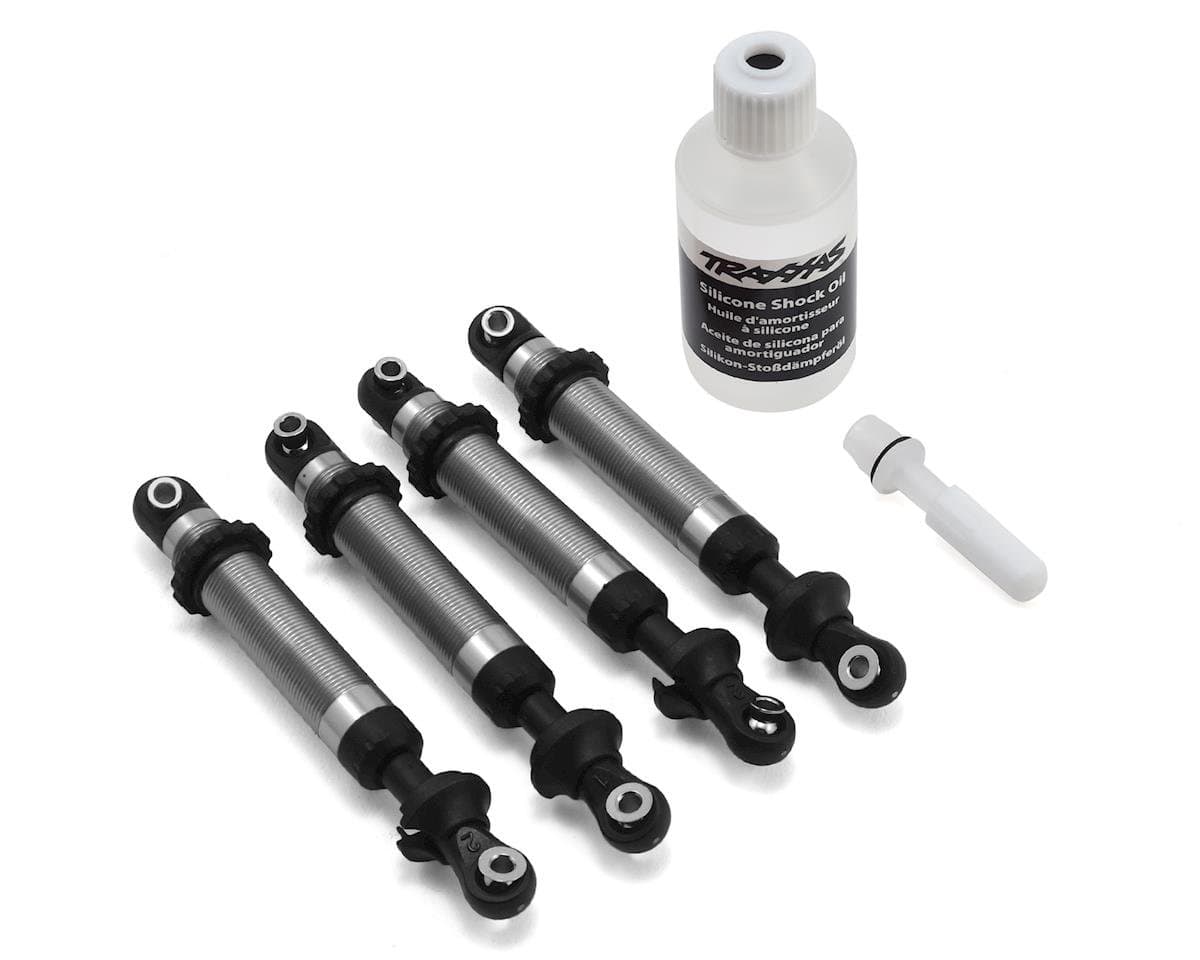 Traxxas 8160 TRX-4 Silver GTS Aluminum Long Arm Shocks (4pcs) Traxxas RC CARS - PARTS