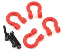 Traxxas 8234R TRX-4 Bumper D-Rings Red (4)