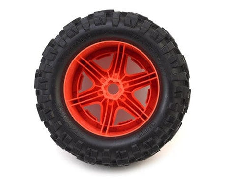 Traxxas 8672A Orange 3.8 Pre-Mounted Talon Truck Tires (2) Traxxas RC CARS - PARTS