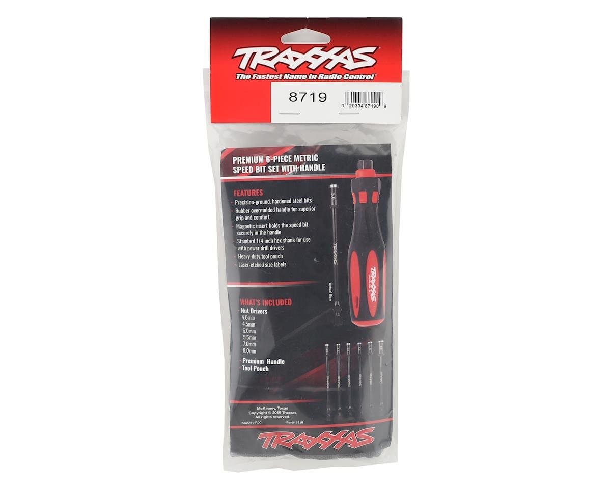 Traxxas 8719 6-Piece Metric Nut Driver Master Set w/Carrying Case (4.0mm, 4.5mm, 5.0mm, 5.5mm, 7.0mm, 8.0mm) Traxxas TOOLS