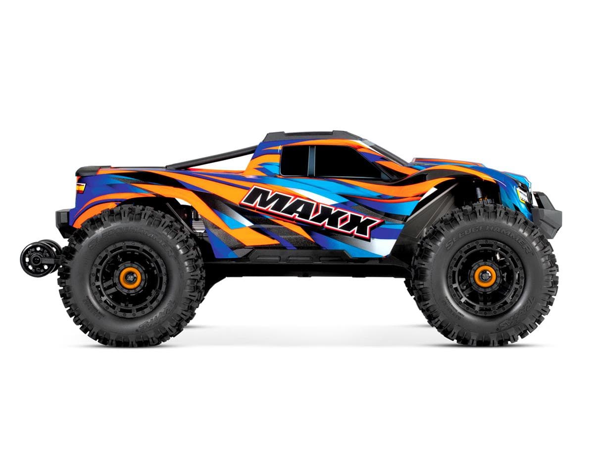 Traxxas 89086-4 Maxx With WideMAXX 1/10 Electric RC Monster Truck Orange - Hobbytech Toys