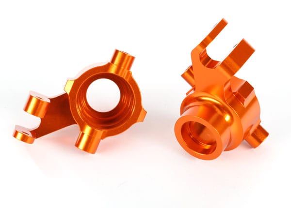 Traxxas 8937A Maxx Aluminum Steering Blocks Orange Traxxas RC CARS - PARTS