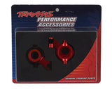 Traxxas 8937R Maxx Aluminum Steering Blocks (Red) - Hobbytech Toys