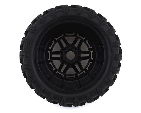 Traxxas 8972A Maxx All-Terrain Pre-Mounted Tires (2) (Black/Blue) - Hobbytech Toys
