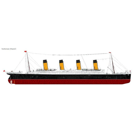 Trumpeter 03719 1/200 Titanic (w/ LED Light Set) Plastic Model Kit Trumpeter PLASTIC MODELS